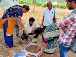 Demo on soil sampling